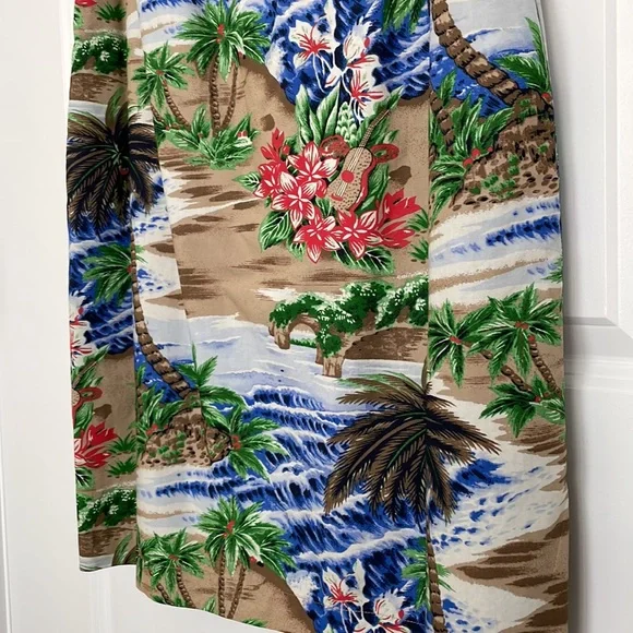 Talbots sleeveless beach print dress with pockets! Like new. - Picture 5 of 11